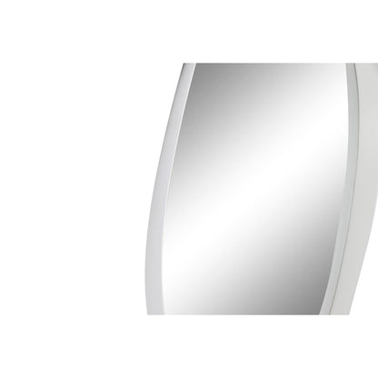 Home ESPRIT Wall Mirror White Metal Urban Mirror 64 x 4.5 x 62 cm