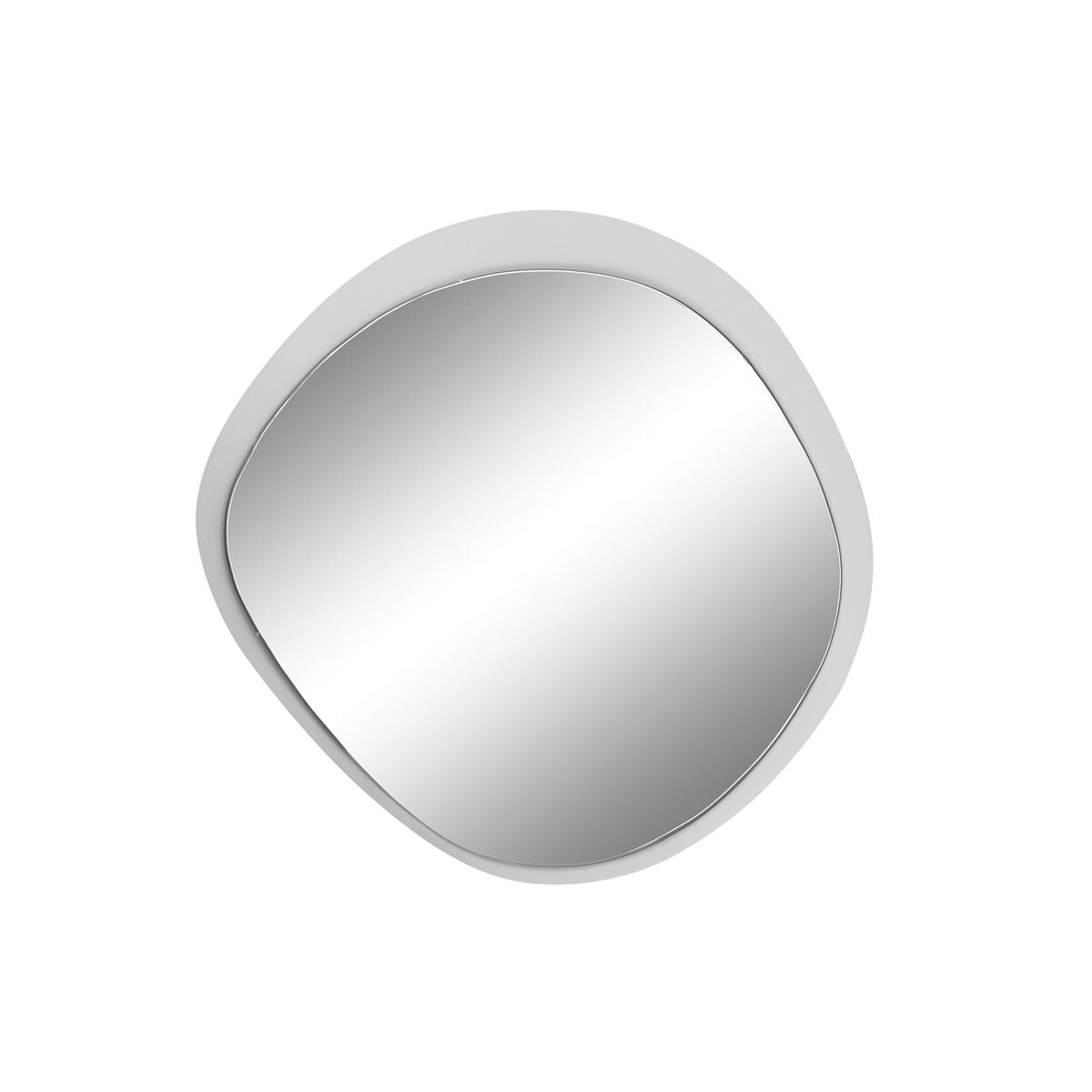 Home ESPRIT Wall Mirror White Metal Urban Mirror 64 x 4.5 x 62 cm