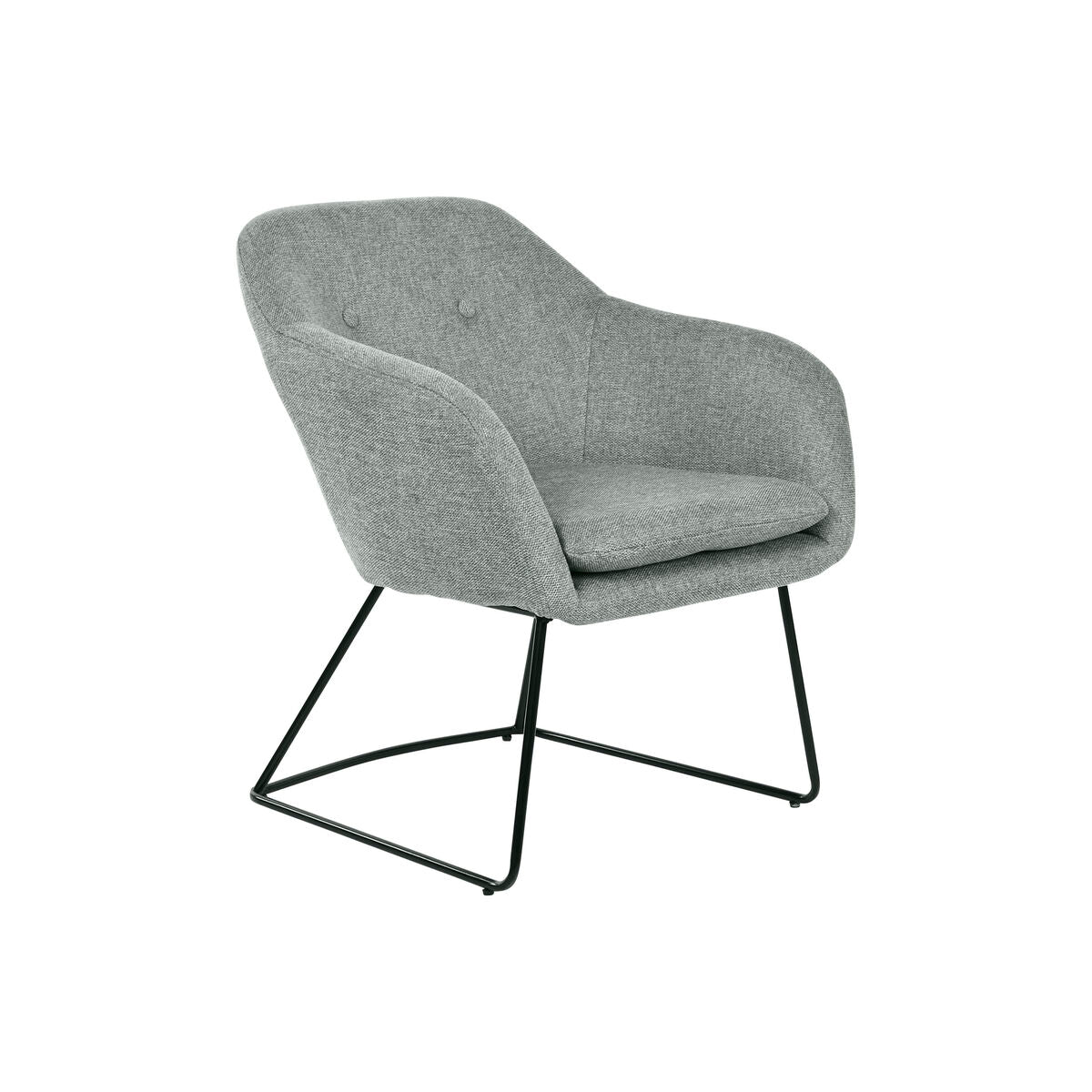 Home ESPRIT Armchair Black Green Metal 63 x 64 x 70 cm