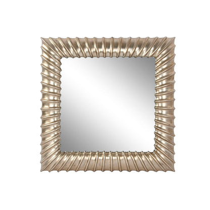 Home ESPRIT Wall Mirror Gold Resin Mirror 95 x 8 x 95 cm