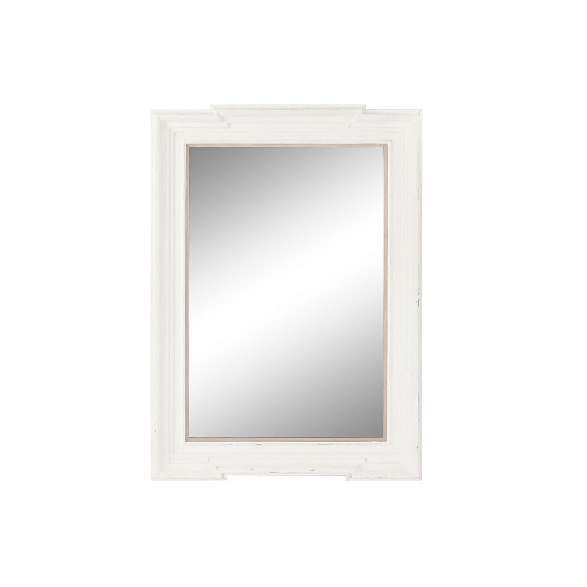 Home ESPRIT Wall Mirror White Wood 85 x 5 x 120 cm