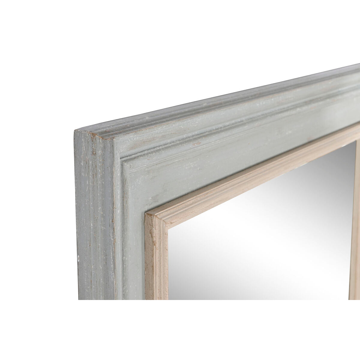 Espejo de pared Home ESPRIT Blanco Gris Madera 150 x 5 x 90 cm