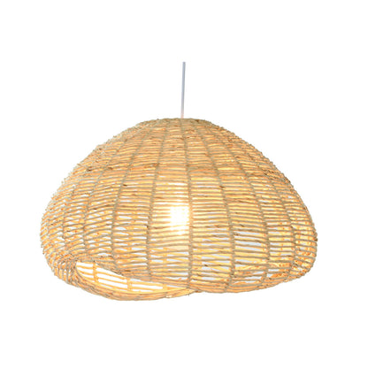 Home ESPRIT Ceiling Lamp White Light Brown Metal 55 x 43 x 28 cm