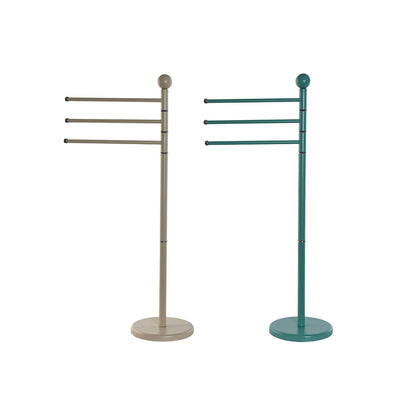 ESPRIT Home Standing Towel Rack Beige Turquoise Metal 43 x 22 x 90 cm 2 Units