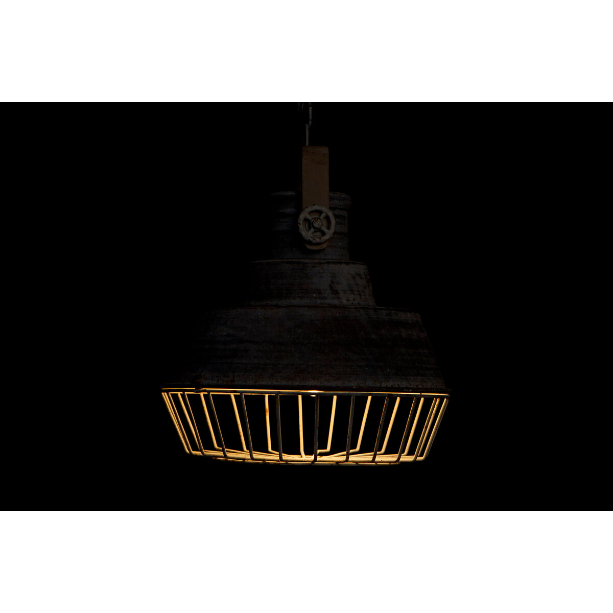 Home ESPRIT Ceiling Lamp Grey Wood Metal Iron 25 W 39 x 39 x 45 cm