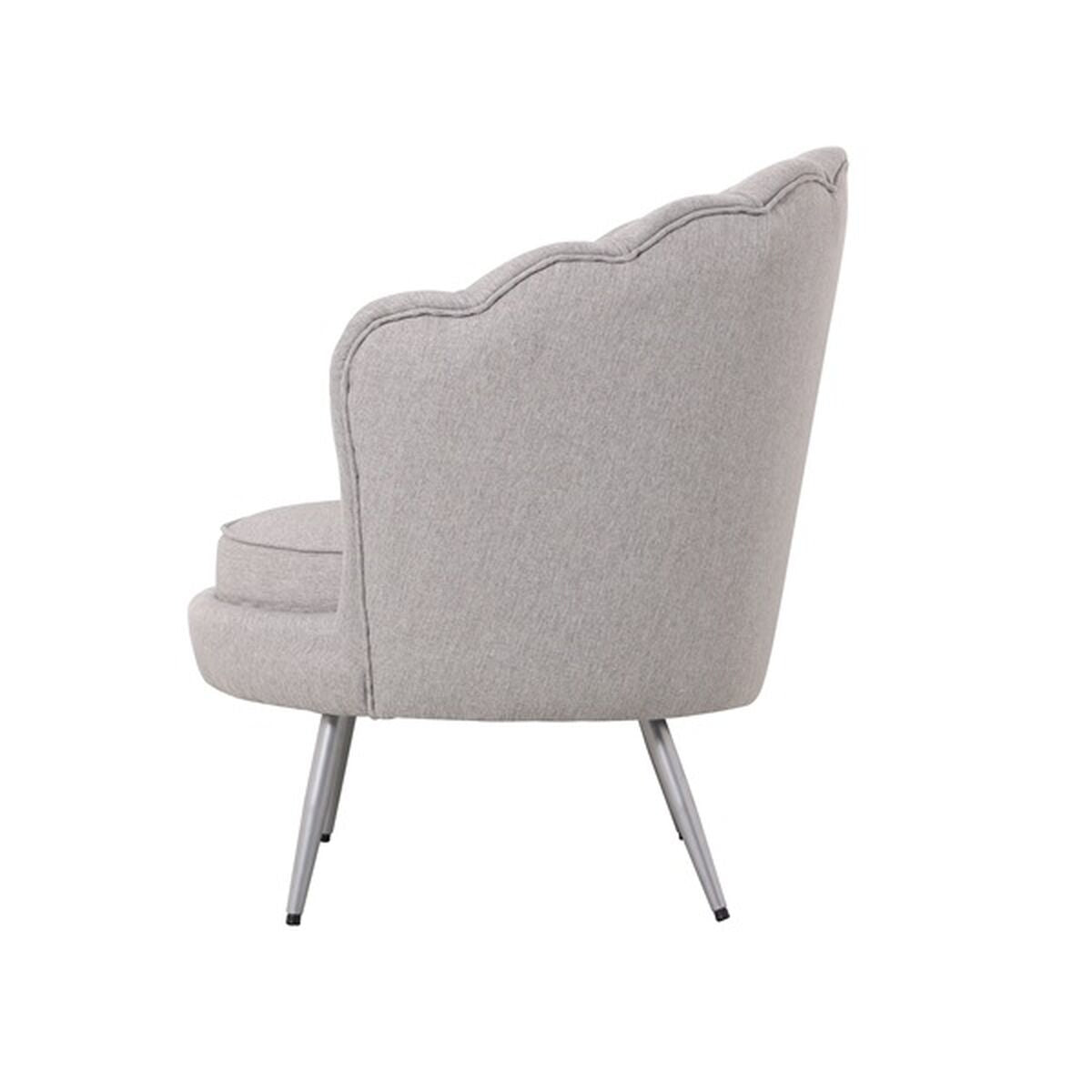 Home ESPRIT Armchair Silver Grey Metal 80 x 75 x 86 cm