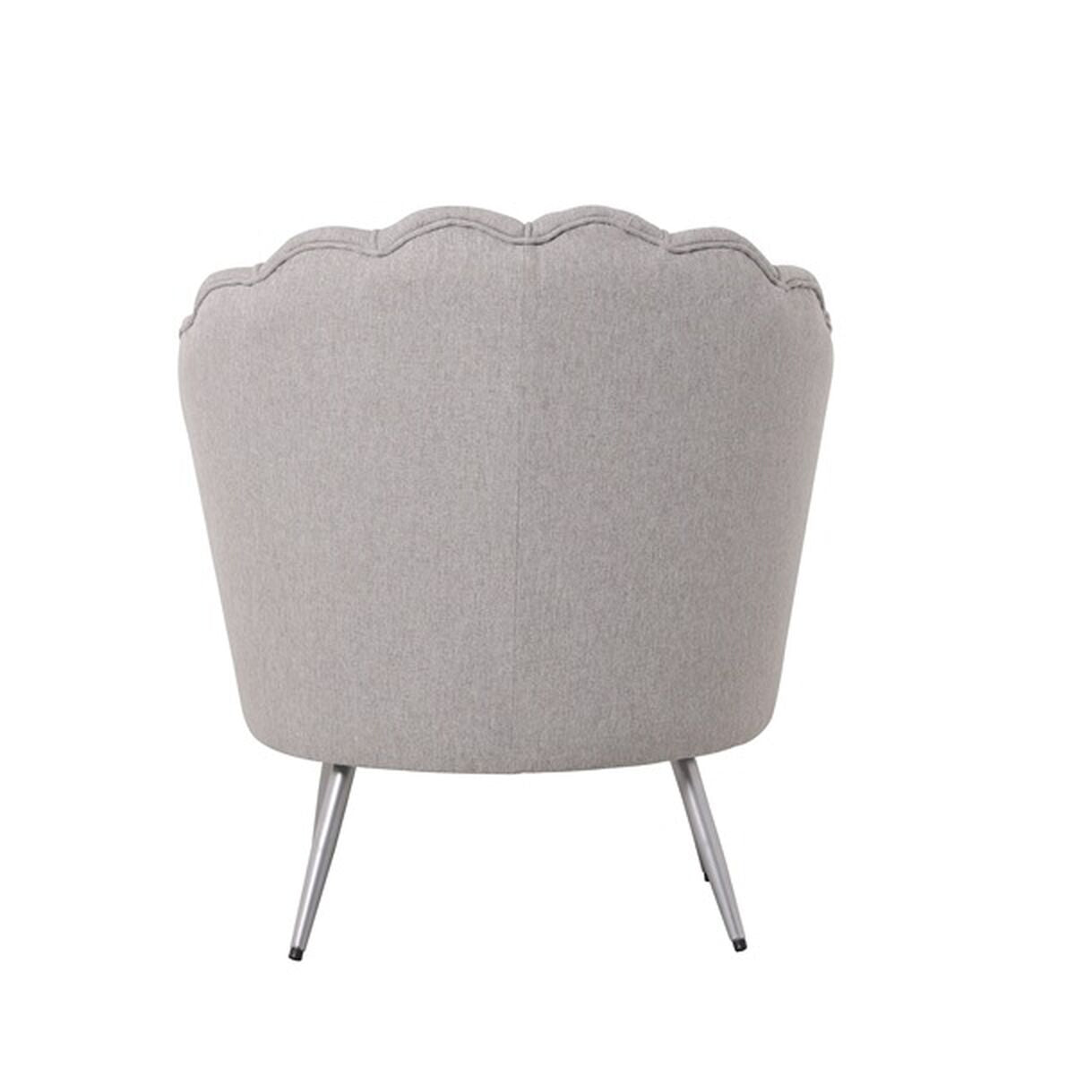 Home ESPRIT Armchair Silver Grey Metal 80 x 75 x 86 cm