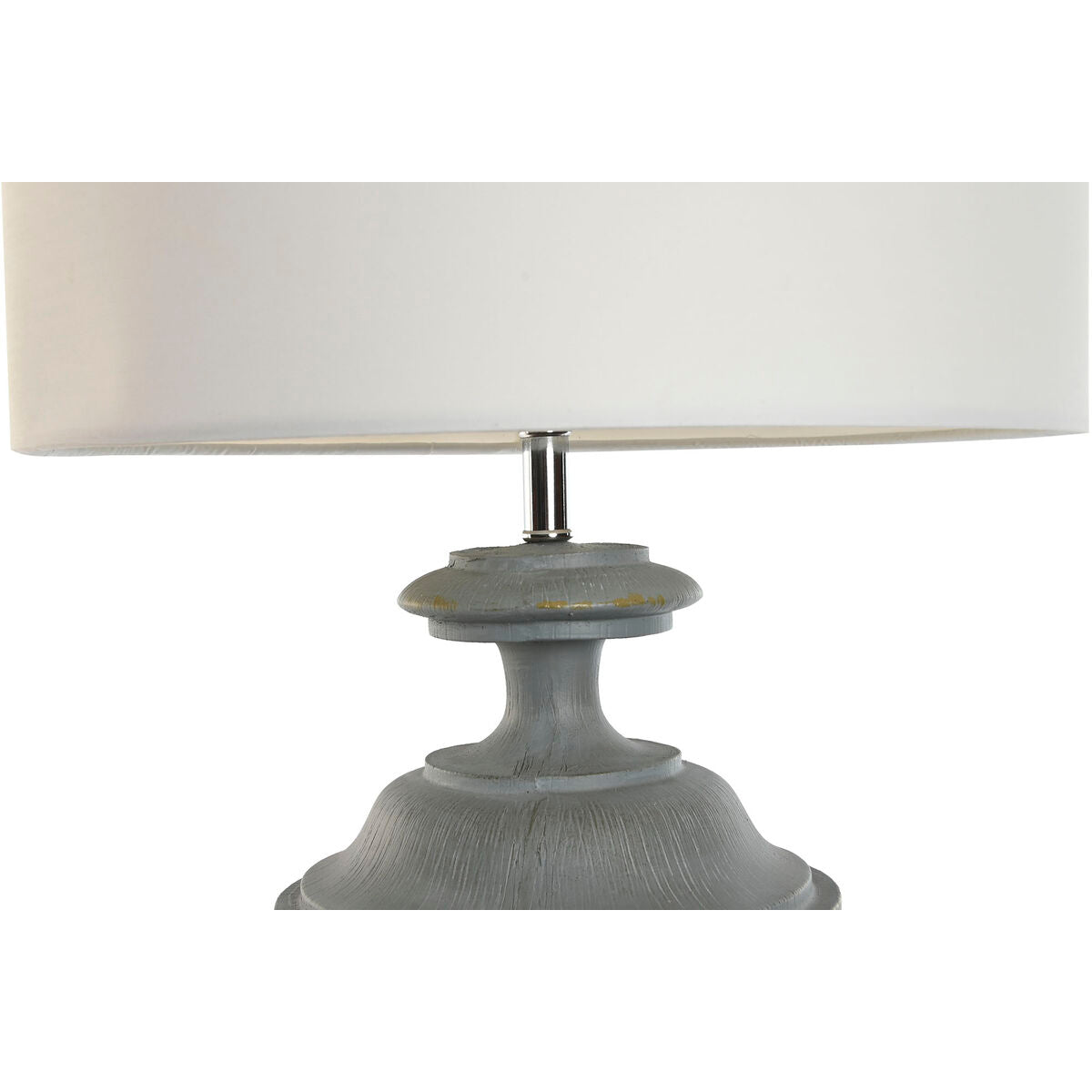 Home ESPRIT Table Lamp White Grey Resin 35.5 x 35.5 x 79 cm