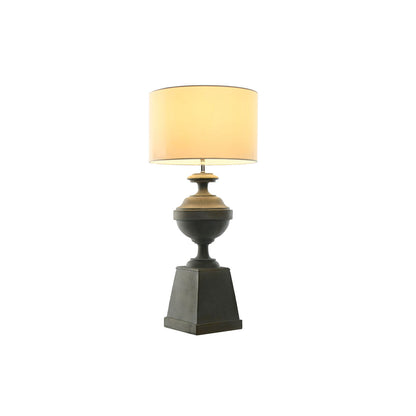 Home ESPRIT Table Lamp White Grey Resin 35.5 x 35.5 x 79 cm