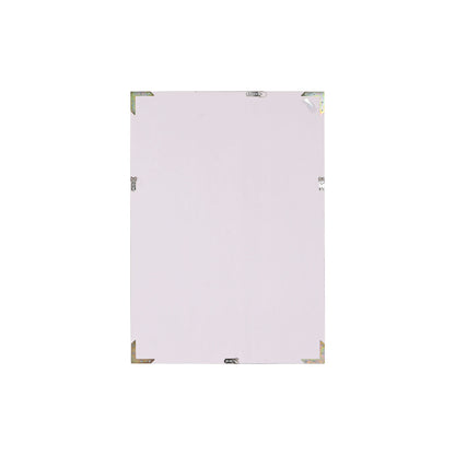 Espejo de pared Home ESPRIT Blanco Marrón Beige Gris Cristal Poliestireno 63,3 x 2,6 x 89,6 cm (4 Unidades)