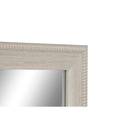 Espejo de pared Home ESPRIT Blanco Marrón Beige Gris Cristal Poliestireno 36 x 2 x 125 cm (4 Unidades)