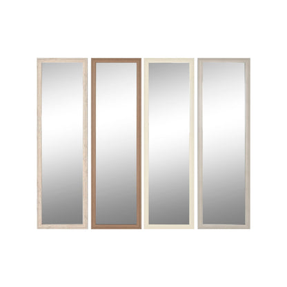 Home ESPRIT Wall Mirror White Brown Beige Grey Glass Polystyrene 36 x 2 x 125 cm (4 Units)