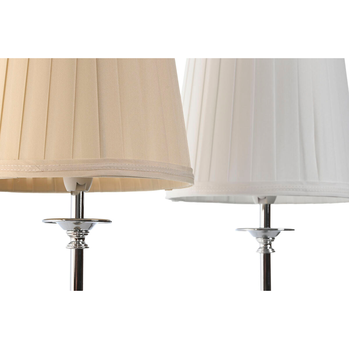 Home ESPRIT Table Lamp White Beige Metal 25 W 220 V 20 x 20 x 43 cm (2 Units)