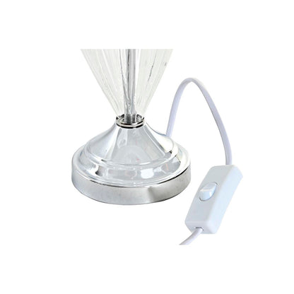 Home ESPRIT Table Lamp White Grey Metal Glass 20 x 20 x 37 cm (2 Units)