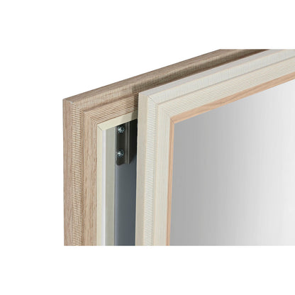 Home ESPRIT Wall Mirror White Brown Beige Grey Glass Polystyrene 70 x 2 x 97 cm (4 Units)