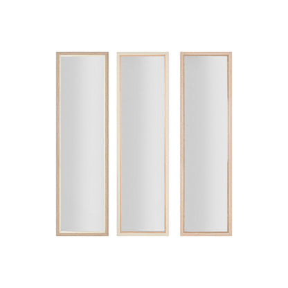 Home ESPRIT Wall Mirror White Brown Beige Grey Glass Polystyrene 35 x 2 x 132 cm (4 Units)