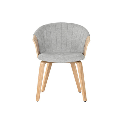 Home ESPRIT Dining Chair Grey Polyester Wood 60 x 57.5 x 79 cm