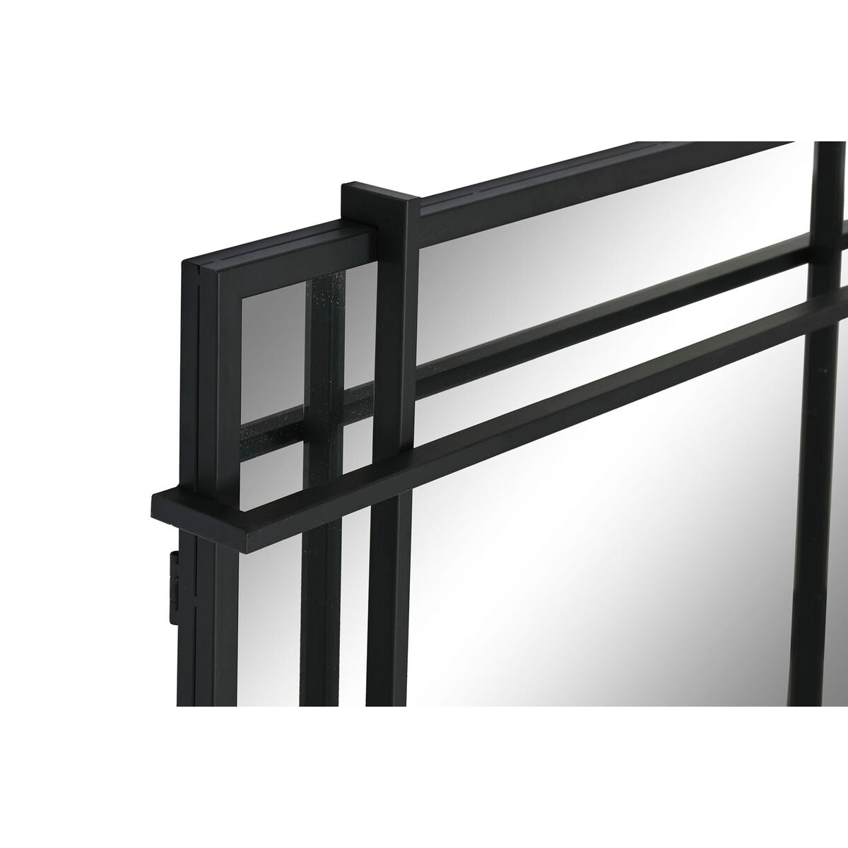 Home ESPRIT Wall Mirror Black Glass Iron Modern 65 x 6 x 95 cm