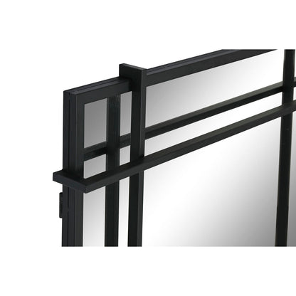 Espejo de pared Home ESPRIT Negro Cristal Hierro Moderno 65 x 6 x 95 cm