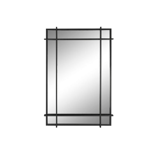 Home ESPRIT Wall Mirror Black Glass Iron Modern 65 x 6 x 95 cm