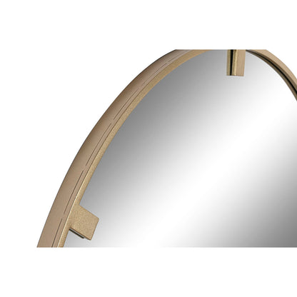 Home ESPRIT Wall Mirror Gold Crystal Iron 122 x 4 x 122 cm