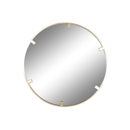 Home ESPRIT Wall Mirror Gold Crystal Iron 122 x 4 x 122 cm