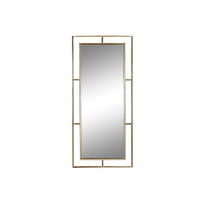 Home ESPRIT Wall Mirror Gold Crystal Iron Modern 96 x 5 x 208 cm