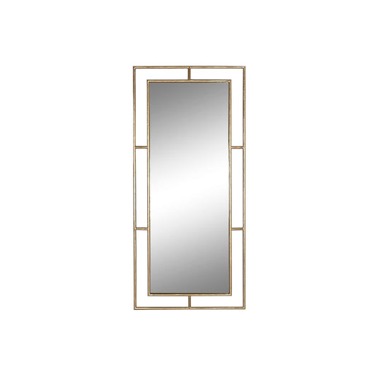 Home ESPRIT Wall Mirror Gold Crystal Iron Modern 96 x 5 x 208 cm