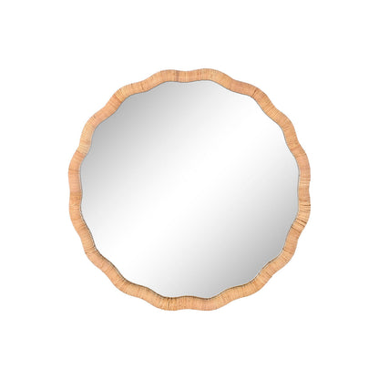 Home ESPRIT Natural Scandi Wall Mirror 80 x 4.5 x 80 cm