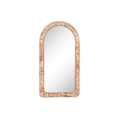 Home ESPRIT Natural Tropical Glass Wall Mirror 61.5 x 7 x 117 cm