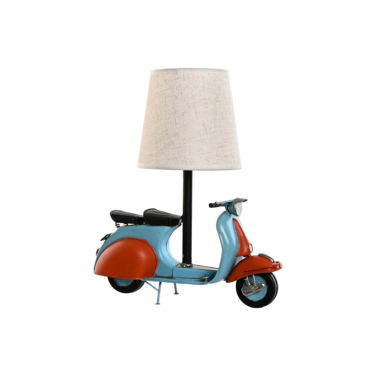 Home ESPRIT Table Lamp Blue Orange Linen Metal 31 x 15 x 34 cm