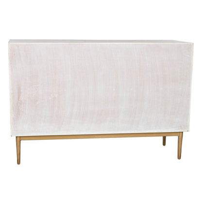 Aparador Home ESPRIT Blanco Dorado 120 x 45 x 80 cm