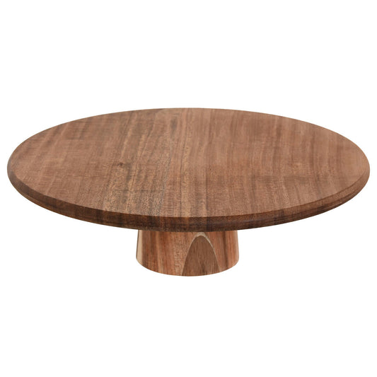 Bandeja de Aperitivos Home ESPRIT Natural Acacia De pie 30 x 30 x 9 cm