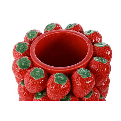 Home ESPRIT Red Tropical Strawberries Centerpiece 20 x 20 x 21 cm