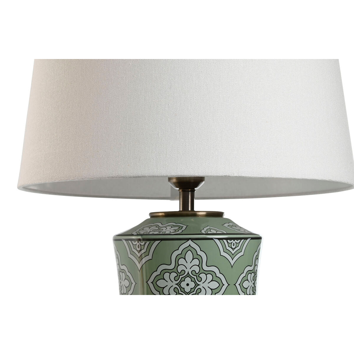 Home ESPRIT Table Lamp White Green Gold Ceramic 50 W 220 V 40 x 40 x 69 cm