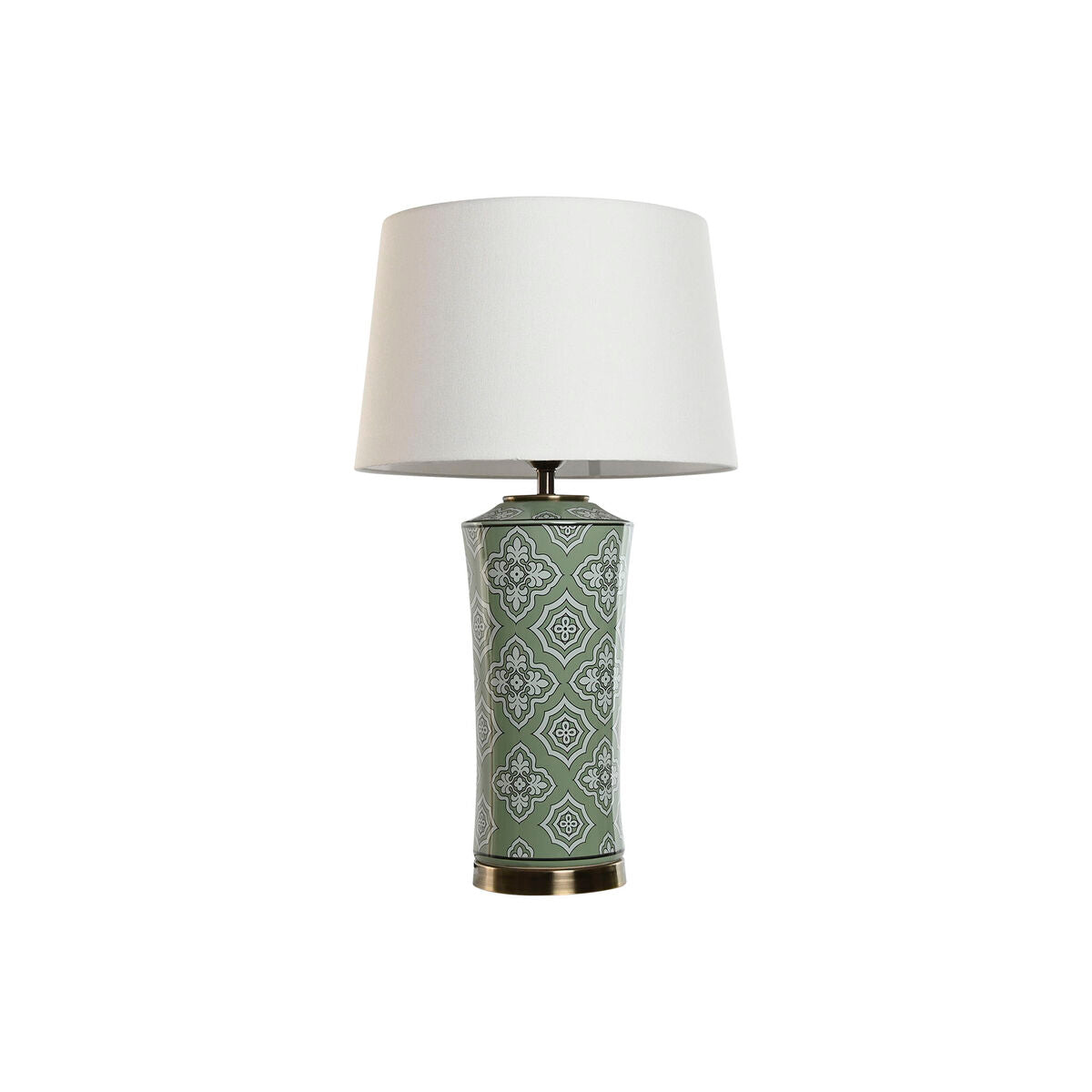 Home ESPRIT Table Lamp White Green Gold Ceramic 50 W 220 V 40 x 40 x 69 cm