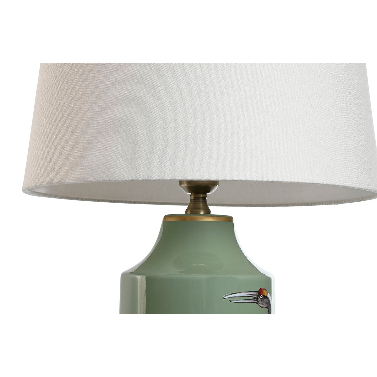 Home ESPRIT Table Lamp White Black Green Gold Ceramic 50 W 220 V 40 x 40 x 67 cm