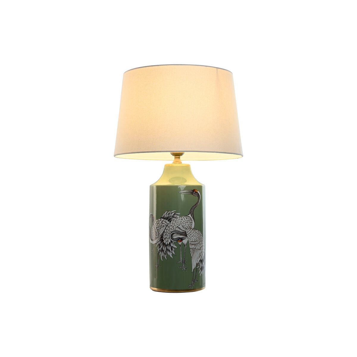 Home ESPRIT Table Lamp White Black Green Gold Ceramic 50 W 220 V 40 x 40 x 67 cm