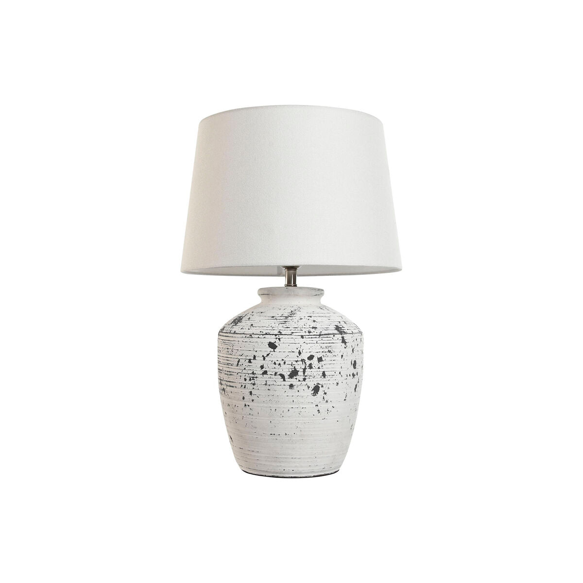 Home ESPRIT Table Lamp White Black Ceramic 50 W 220 V 36 x 36 x 58 cm