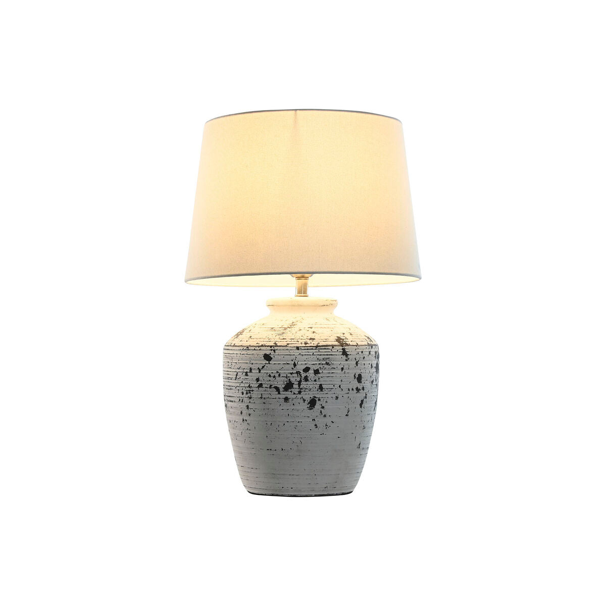 Home ESPRIT Table Lamp White Black Ceramic 50 W 220 V 36 x 36 x 58 cm