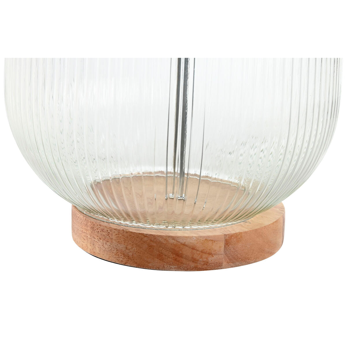 Home ESPRIT Table Lamp Beige Wood Glass 50 W 220 V 32 x 32 x 61 cm