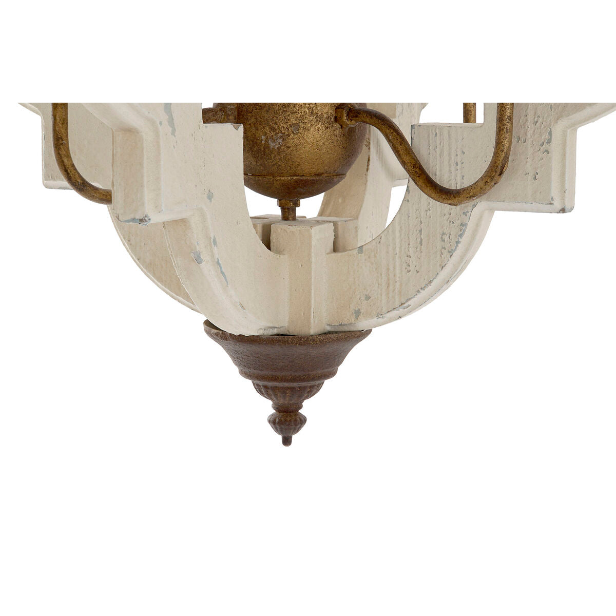 Home ESPRIT Ceiling Lamp White Bronze Iron Fir 40 W 63 x 63 x 74 cm