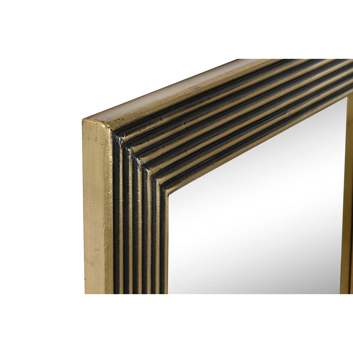 Home ESPRIT Wall Mirror Brass 70 x 3 x 120 cm