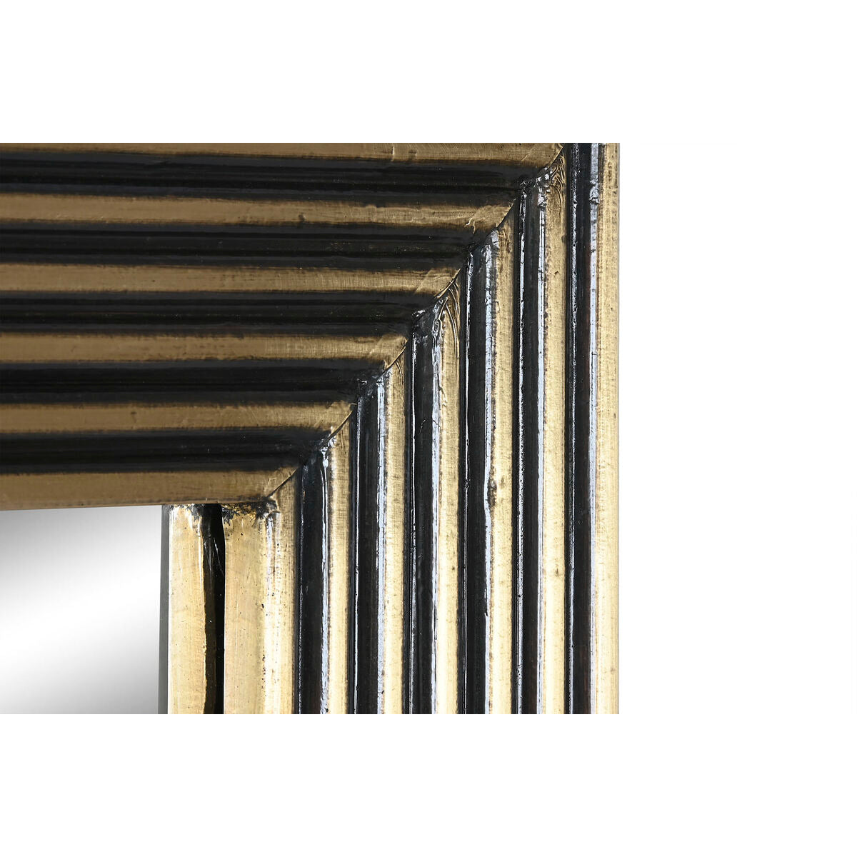 Home ESPRIT Wall Mirror Brass 70 x 3 x 120 cm