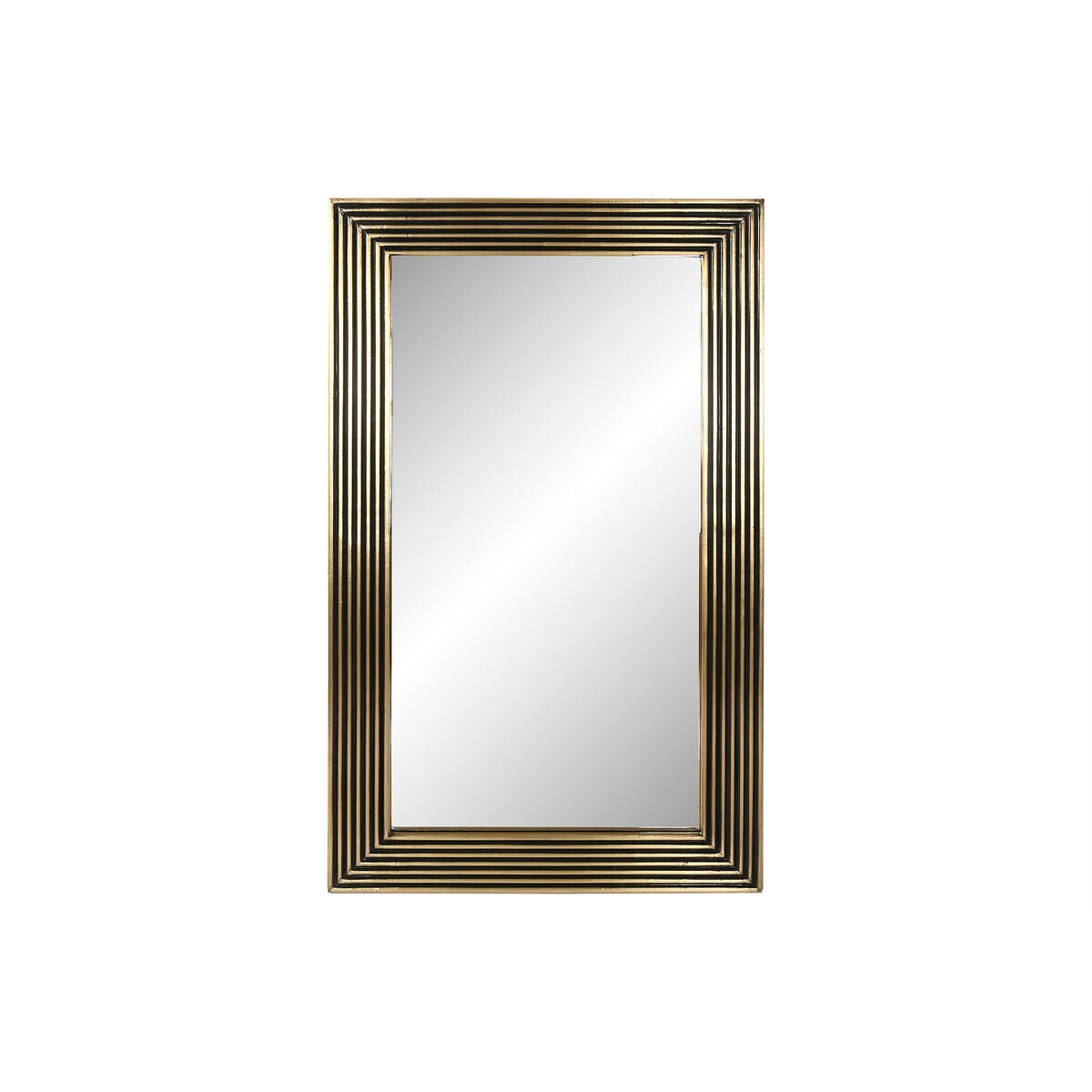 Home ESPRIT Wall Mirror Brass 70 x 3 x 120 cm