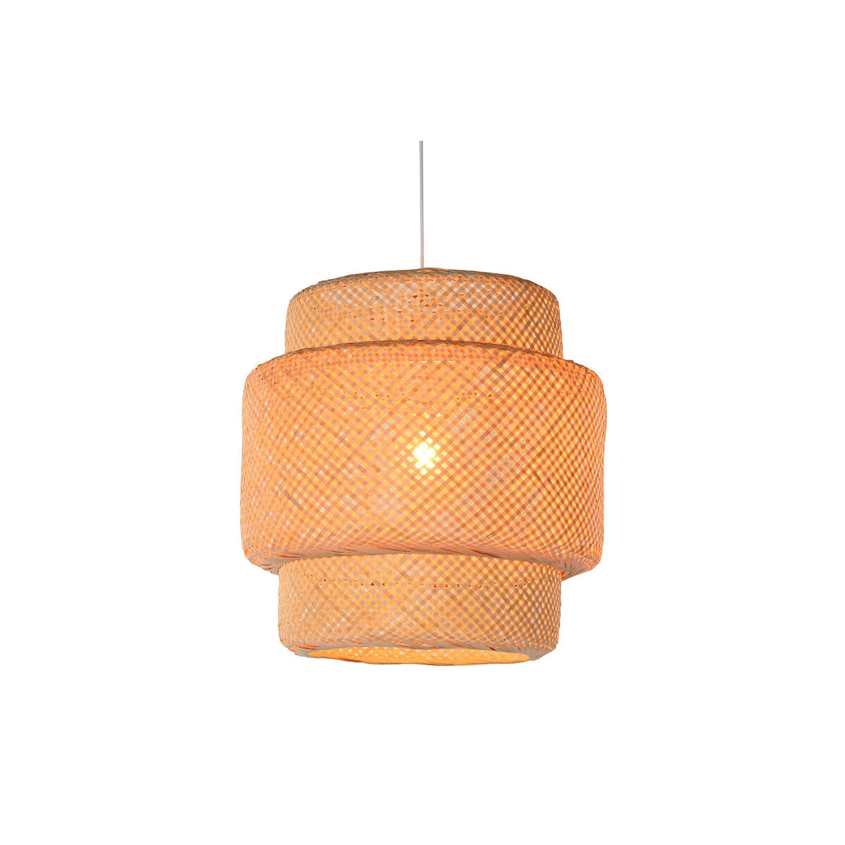 Home ESPRIT Ceiling Lamp Light Brown Bamboo 50 x 50 x 55 cm