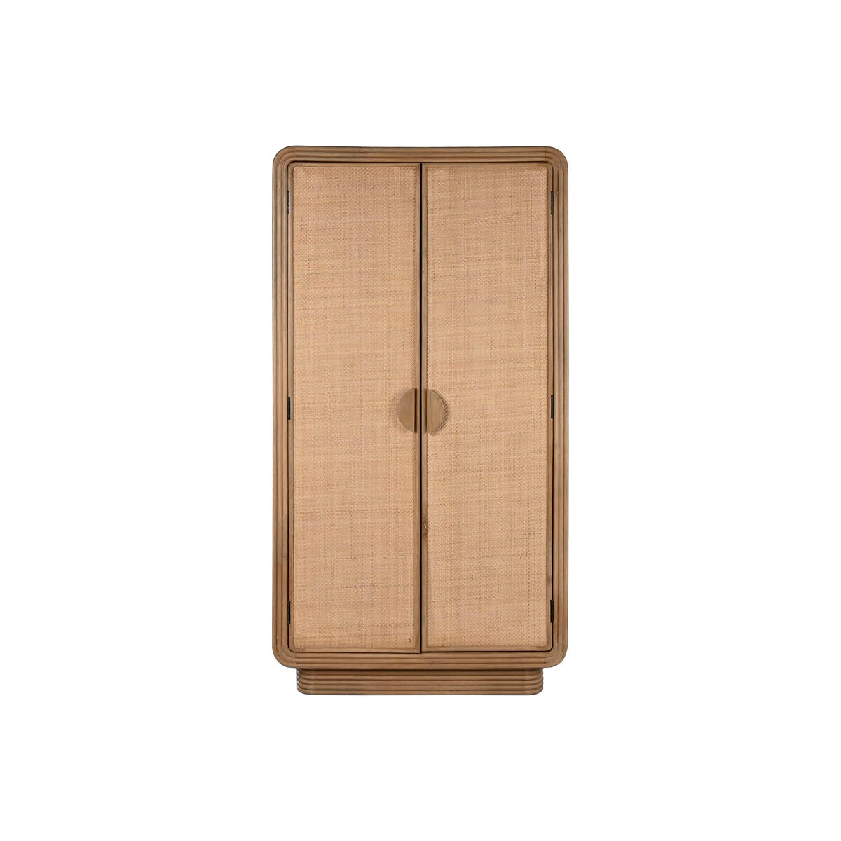 Armario Home ESPRIT Natural Madera Ratán 100 x 55 x 190 cm