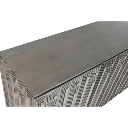 Aparador Home ESPRIT Blanco Metal Madera de mango 180 X 38,7 X 80 cm