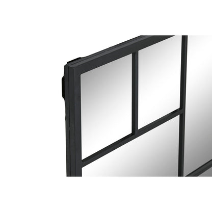 Home ESPRIT Wall Mirror Black 90 x 2 x 90 cm