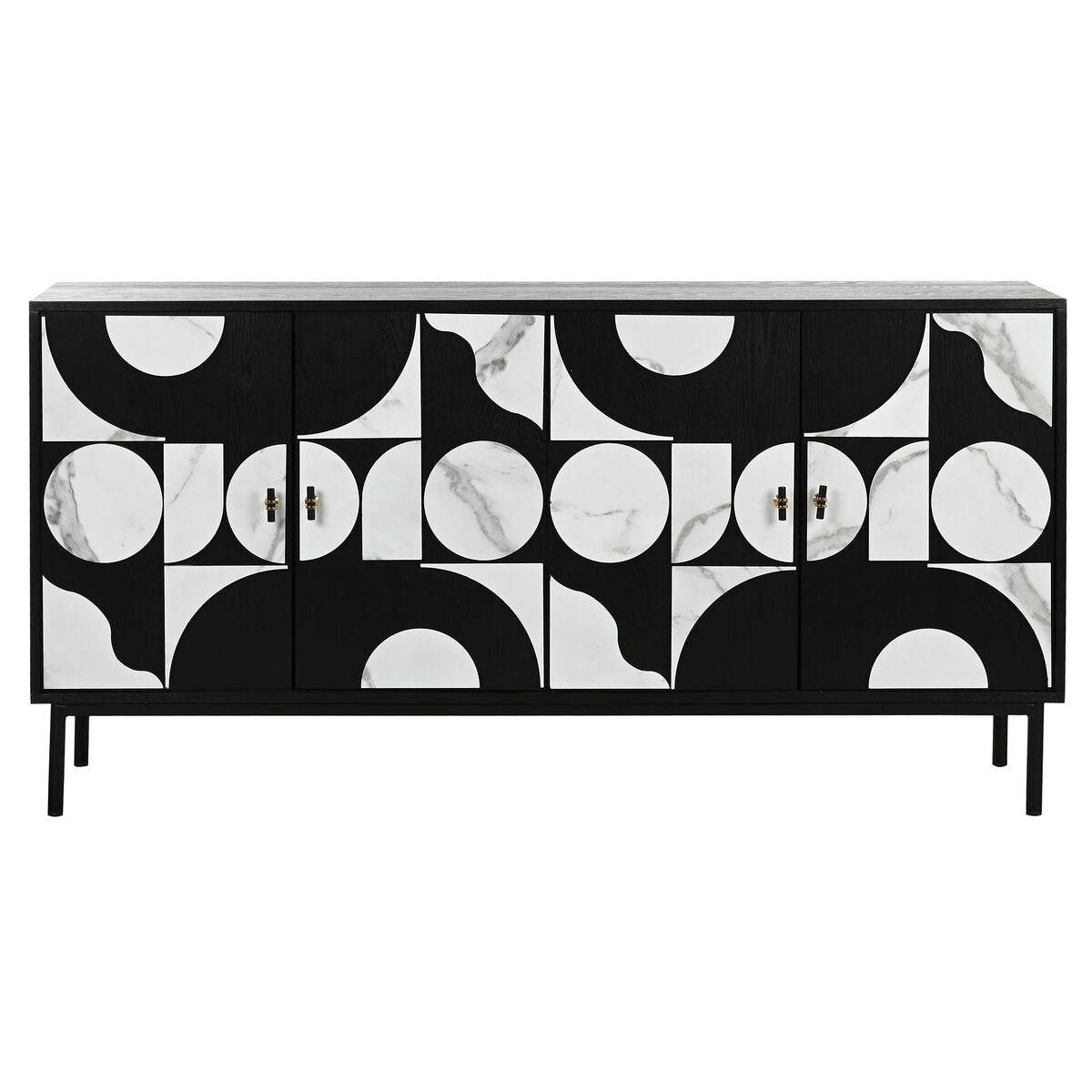 Aparador Home ESPRIT Metal Abeto 160 x 40 x 80 cm